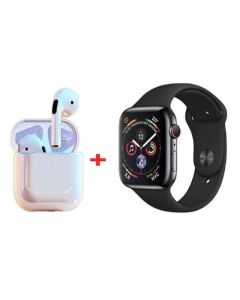 Coffret W26 PRO MAX Montre Connectée + Airpods - Noir